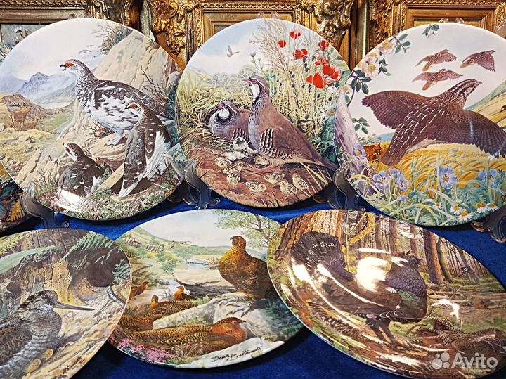 Дикие птицы.Коллекция.тарелки. Англия.Крафтон