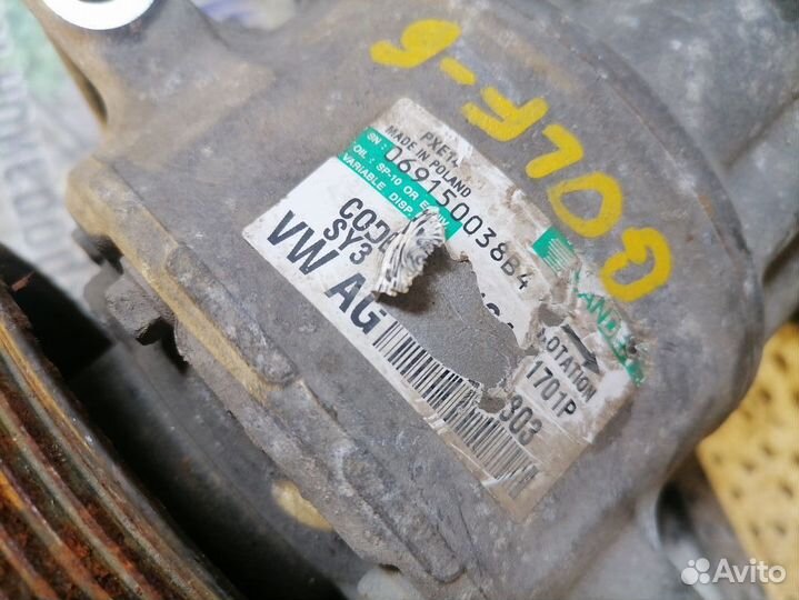 Компрессор кондиционера Volkswagen Golf