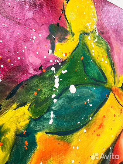 Картина маслом африканка