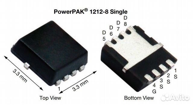 Микросхема Si7619DN P-Channel mosfet 30V 24A 1212