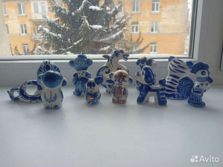 Гжель животные коллекция