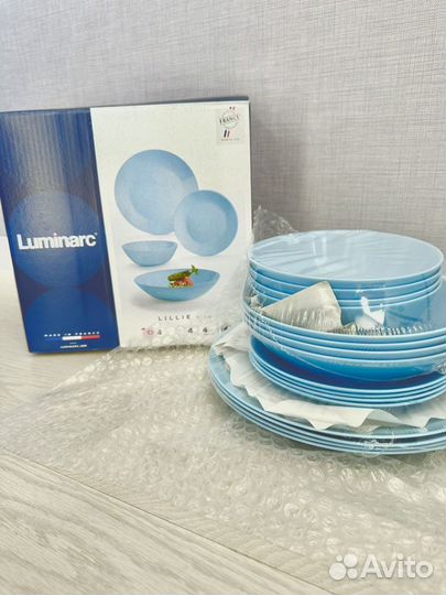 Luminarc набор столовой посуды 16 предметов новый