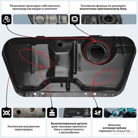 Топливный бак Daewoo Lanos антикоррозия