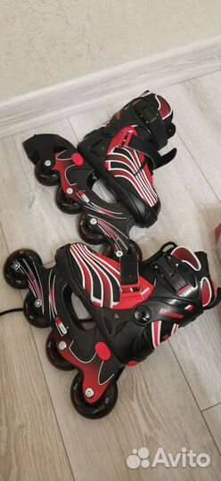 Роликовые коньки детские раздвижные. р. 31-34,5