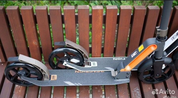 Самокат взрослый reaction 200 оранжевый