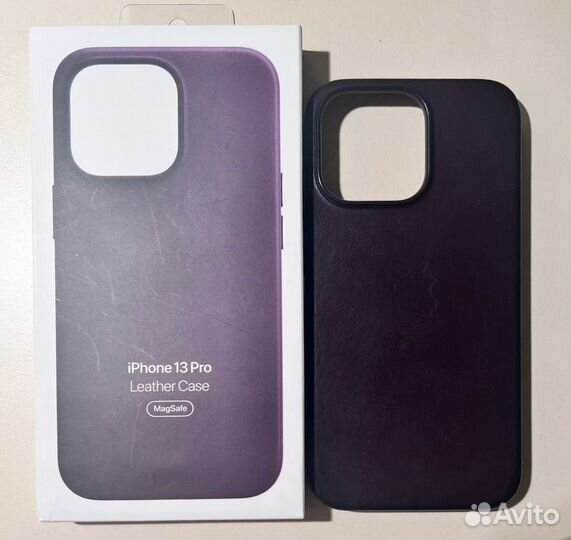 Оригинальный кожаный чехол для iPhone 13 pro