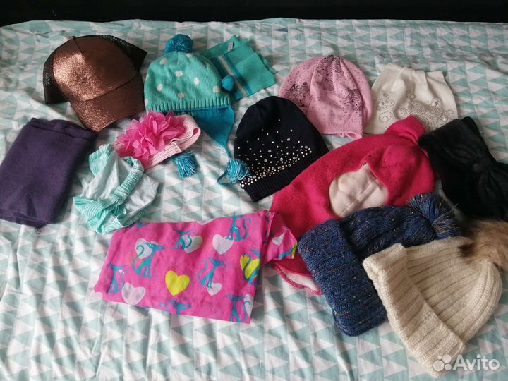 Шапка шлем для девочки 48-54