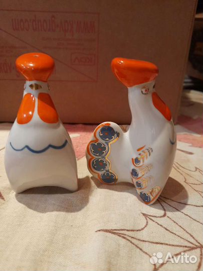 Солонка фарфор СССР петух