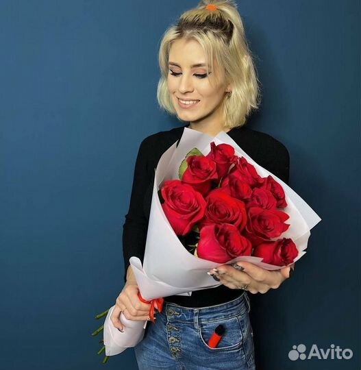 Розы Эквадор доставка цветов букет