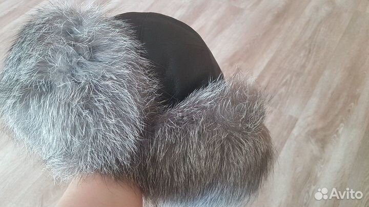 Шапка ушашка(монголка) с песцом