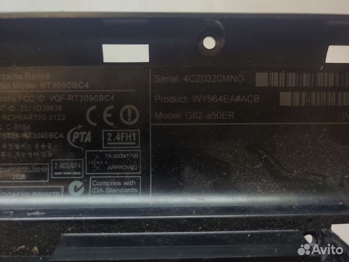 HP G62-a50ER. Матрица LP156WH2 TL QB 15.6 1366/768