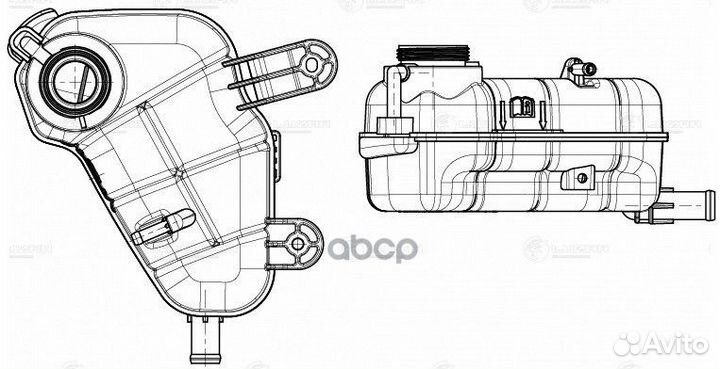 Бачок расширит. охл. жидкости для а/м ChevroleT