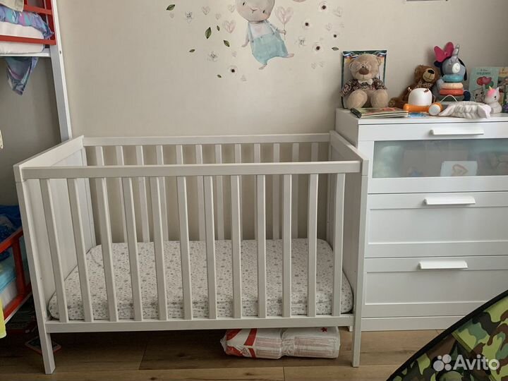 Детская кроватка IKEA сундвик