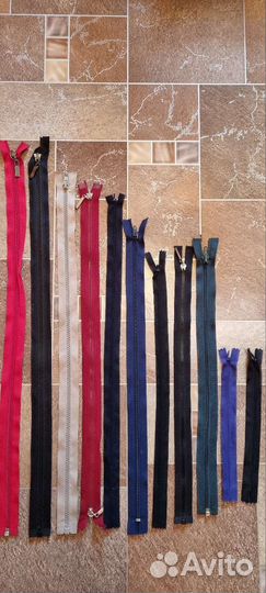 Молнии новые,разъемные,неразъемные разной длины