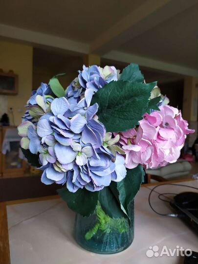 Букет 5 гортензий искусственные