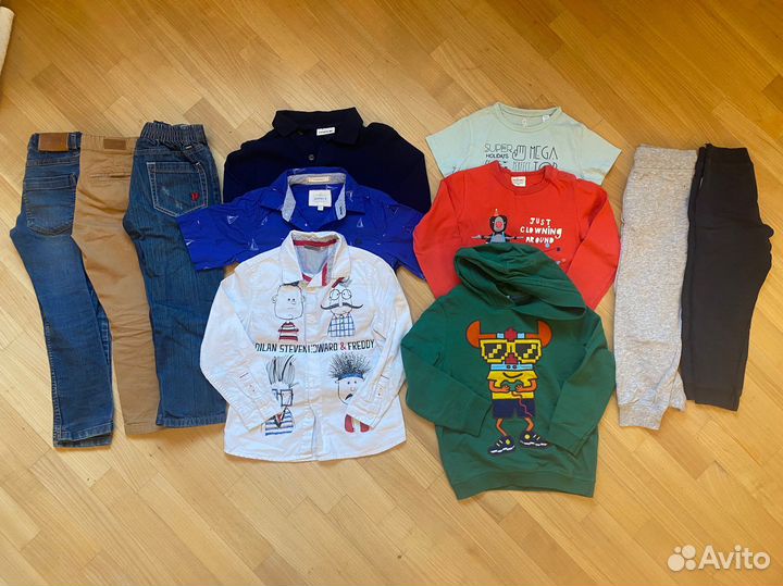 Одежда пакетом на мальчика 5-6 лет (110-116см)