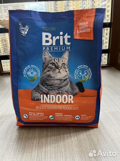 Корм для кошек brit (курица) 2кг