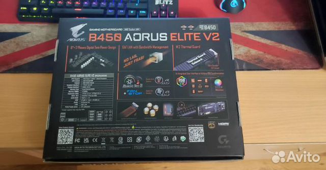 B450 aorus elite V2. новая