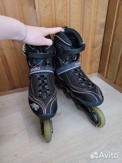 Ролики женские K2 Andra + защита +сумка, 40 (40,5)