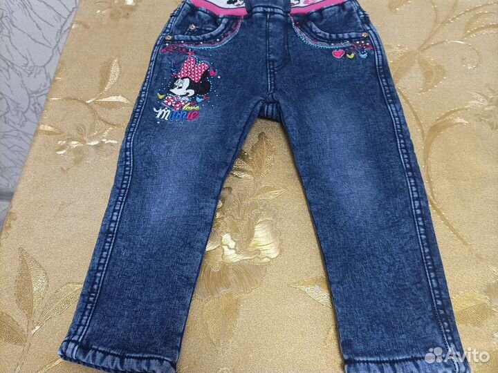 Джинсы для девочки 98
