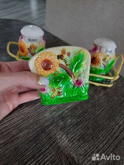 Набор для специй и салфетница