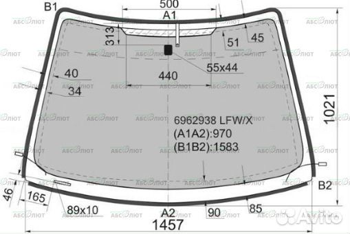 Стекло лобовое ford focus II 2004-2010 FYG без пол