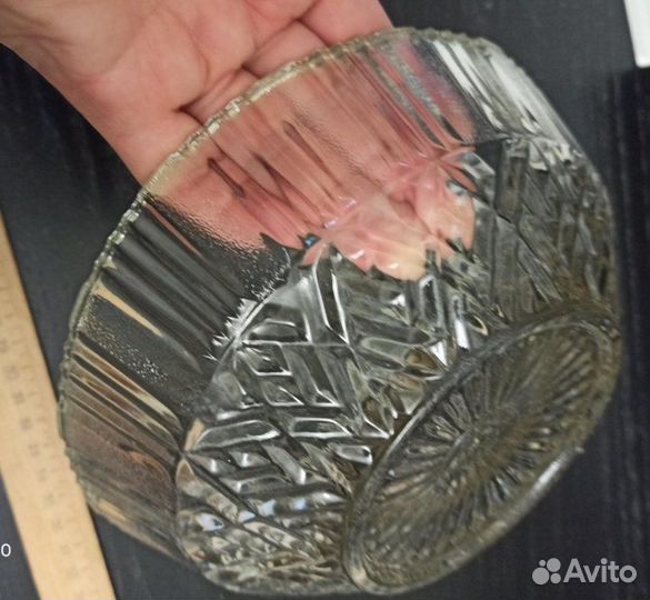 Пара стеклянных салатников. СССР