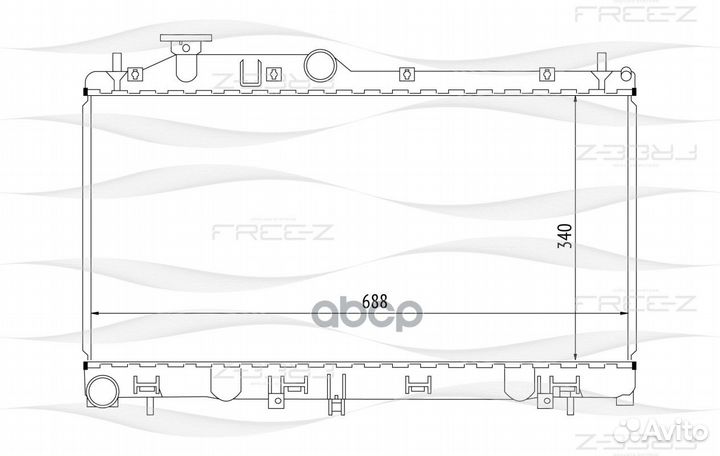 Радиатор subaru legacy 03 KK0237 free-Z