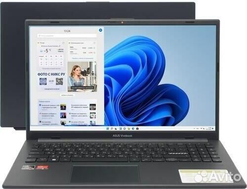 Asus 15.6 VivoBook E1504FA-BQ038W Ryzen 5 Black (9
