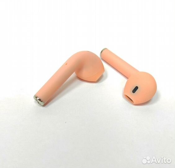 Яркие беспроводные наушники i12pods pink.Нов-е,м-н