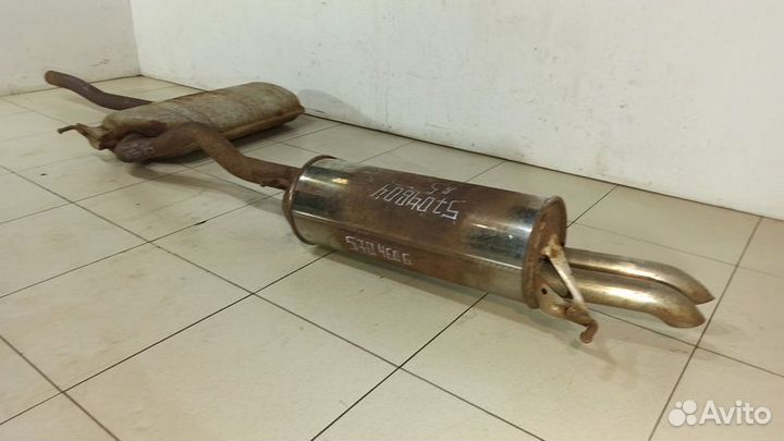 Задняя часть глушителя