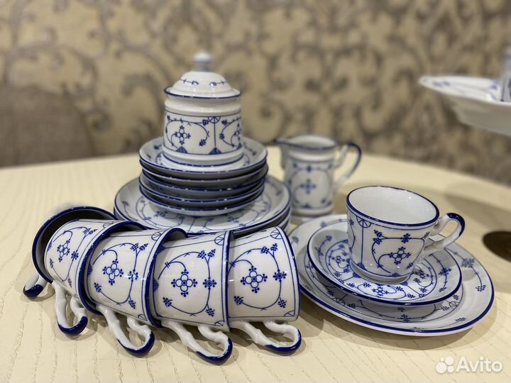 Винтаж: Чайный сервиз индийский узор Германия
