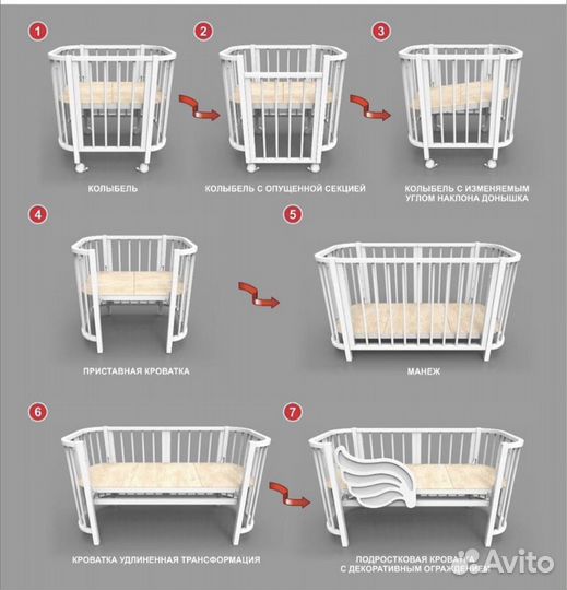 Детская кроватка с автокачанием