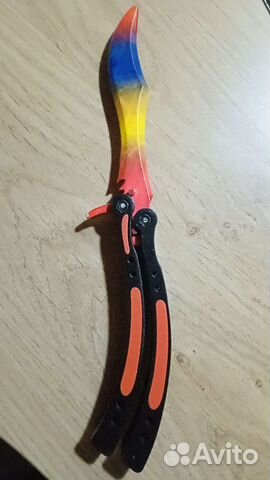 Деревянный нож бабочка