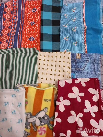 Продам мерный лоскут и обрезки тканей