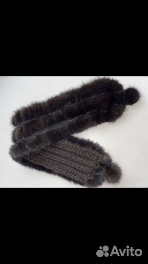 Повязка на голову норковая