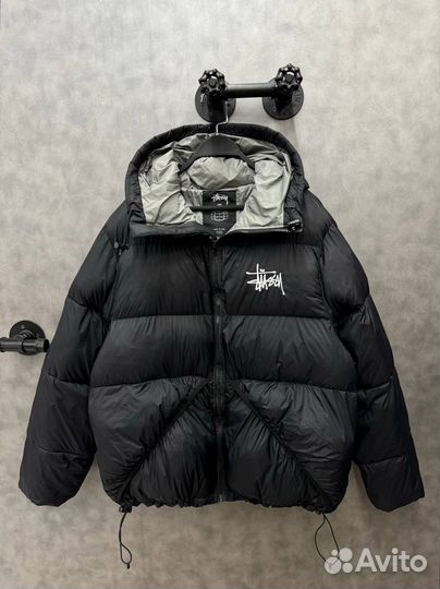 Куртка пуховик Stussy с капюшоном