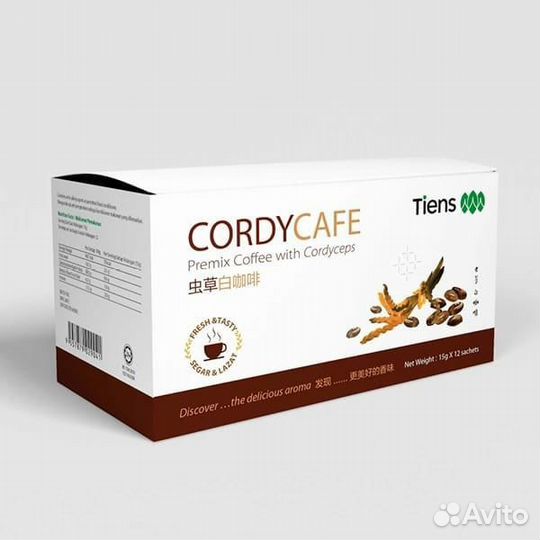 Кофейный напиток с Кордицепсом Тяньши / Tiens