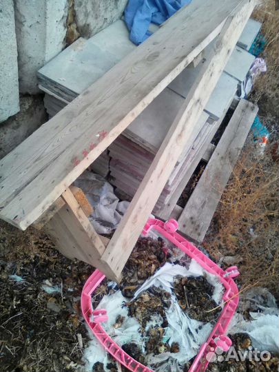Деревянная скамья б/у