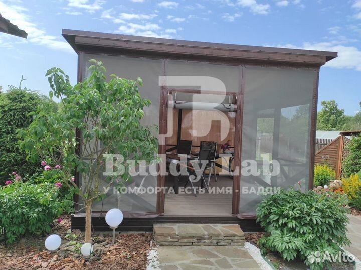 Мягкие пвх окна на беседку