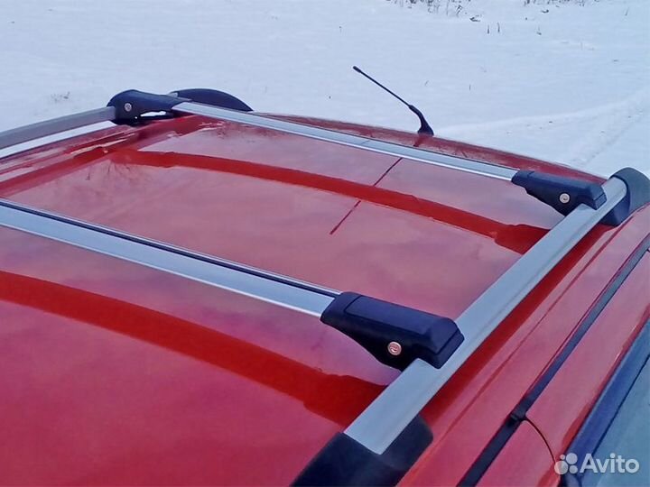 Багажник Turtle на высокие рейлинги серебро