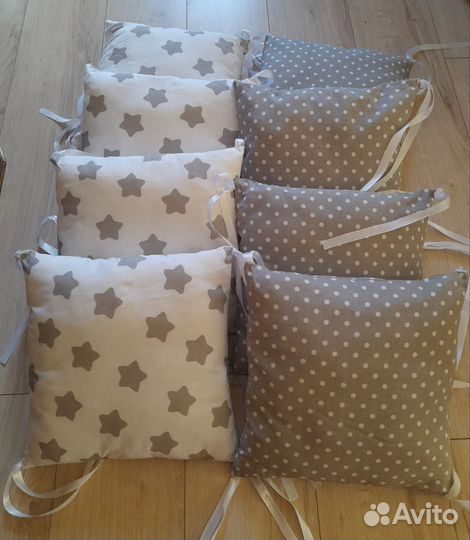 Бортики-подушки в детскую кроватку