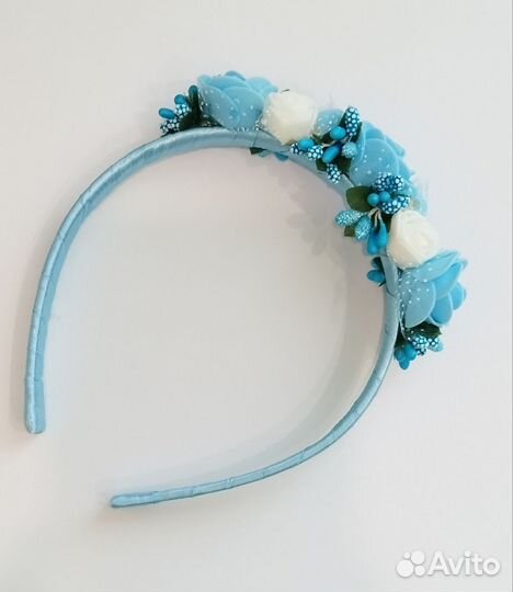 Детский ободок с цветами