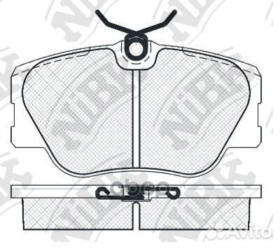 Колодки тормозные дисковые передн. MB E-Klasse