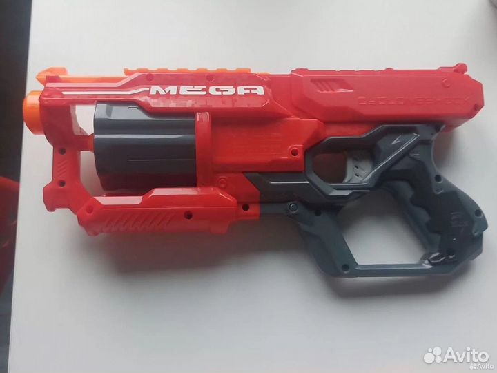 Бластер nerf мега циклоншок + патроны