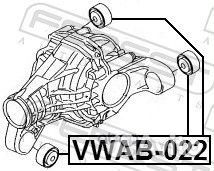 Сайлентблок подушки дифференциала audi Q7 2006