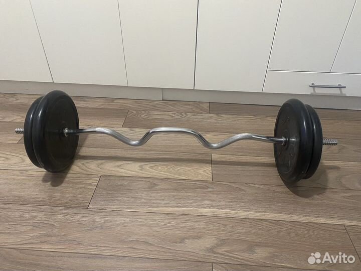 Штанга изогнутая 57 кг