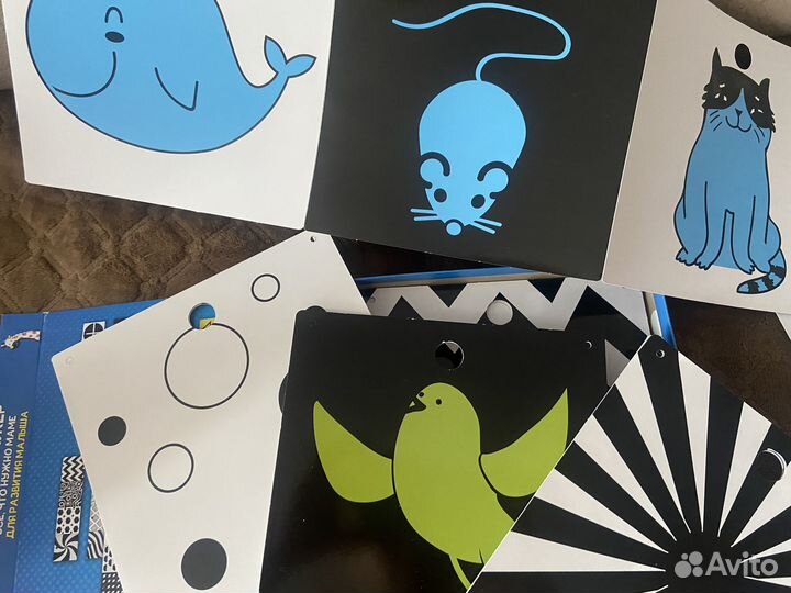 Развивающие картинки для малыша (0-7 месяцев)