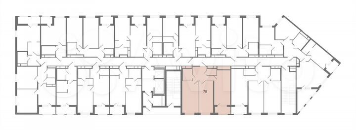 2-к. квартира, 69,3 м², 7/12 эт.