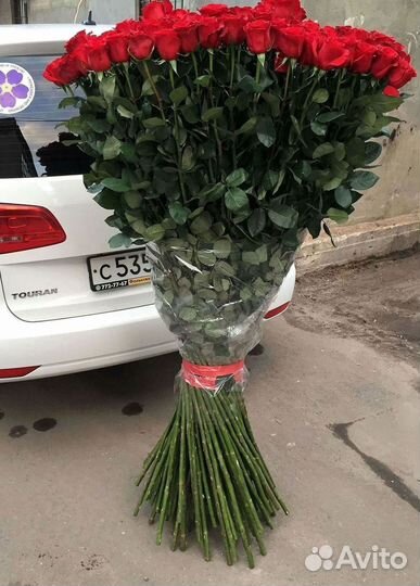 Букет роз 101 роза 51 роза